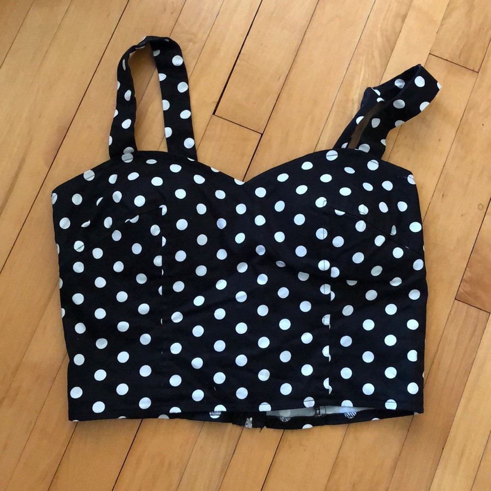 Polka-dot Crop Top